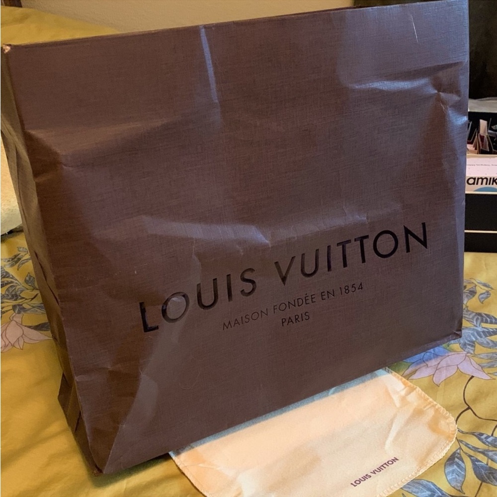 Louis Vuitton brown paper big bag gift bag